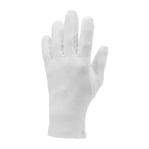 EUROLITE 4150 white cotton gloves, hemmed/Fourchette, S.