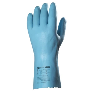 EUROCHEM L5210, Cotton +Blue nat latex gloves, 30cm, S.