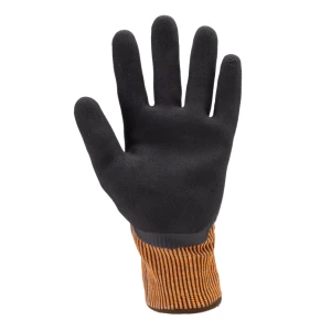 EUROCUT L400 CUT D gloves, orange blck latex, *CAR*, S.