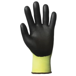 EUROCUT N318HV CUT B gloves, yellow blck palm Nitrile, S.