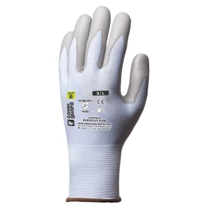 EUROCUT P318 CUT B gloves, blue grey PU palm, S.