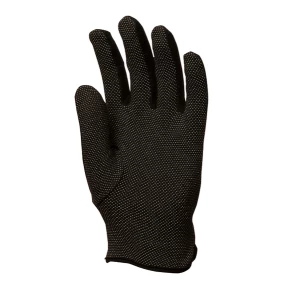 EUROLITE 4180, black cot gloves, mini-dots, hem/fourch, S.9