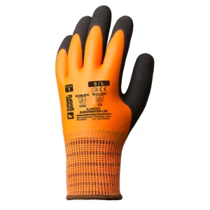 EUROWINTER L22 COLD gloves, dbl latex coating, S.