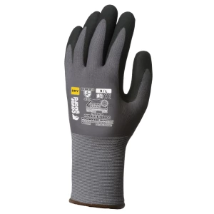 EUROLITE 15N600 gloves, black nit micro-foam, S.