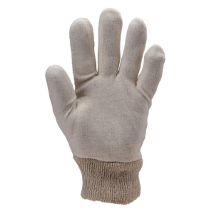 EUROLITE 4100 Cotton interlock gloves, knit wrist, 30gr, S.