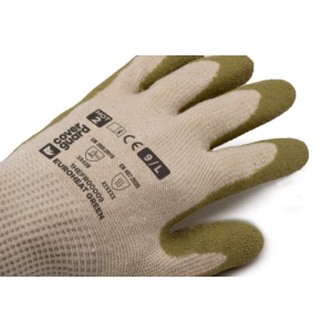 EUROHEAT GREEN gloves, white recyc cot/PE latex *CAR*, S.