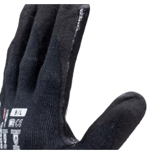EUROCUT N606 CUT F gloves, blck nit, crotch, Tscreen, S.