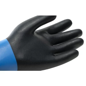 EUROCHEM NE530, cot. lin. gloves, blck neoprene, 35cm, S.