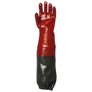 EUROCHEM 3510 gloves, Red PVC full coating, sleeve 65cm, S.