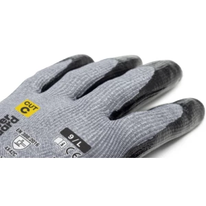 EUROCUT N313 CUT C gloves, grey blck smooth nit, S.