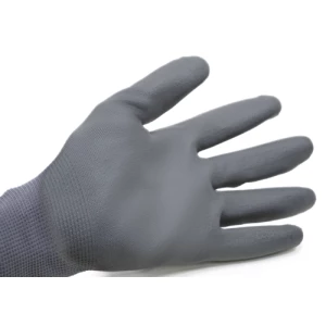 EUROLITE P500 gloves, grey polyamide, grey PU palm, S.