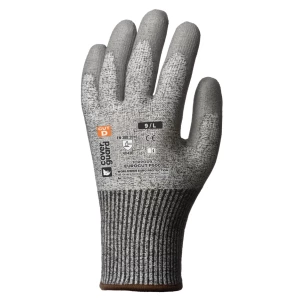 EUROCUT P500 CUT D gloves, PU grey coated palm, S.