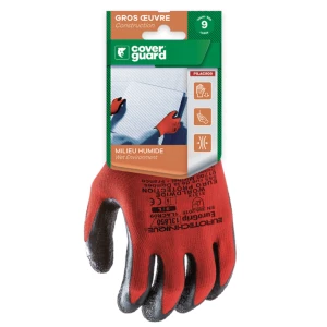 EUROLITE 13L850 red gloves, blck latex palm,*CAR*, S.