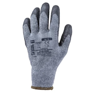 EUROSTRONG SG810L gloves, grey blck latex, S.
