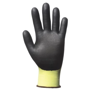 EUROCUT N318HVC CUT B gloves, yel blck nit palm, S.