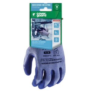 EUROLITE 13L700 gloves, double blue latex, *CAR*, S.