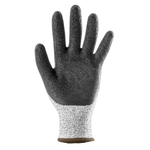 EUROCUT SC580L CUT D gloves, black crinkle latex, S.