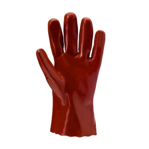 EUROCHEM 3510 gloves, cot. +Red PVC full coating, 27cm, S.