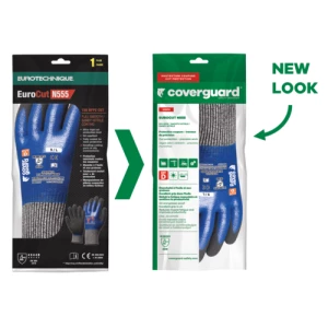EUROCUT N555 CUT D gloves, HPPE dbl nitrile coating, S.