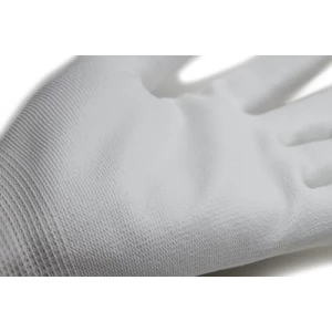 EUROLITE P400 gloves, white polyamide, white PU palm, S.