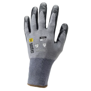 EUROCUT N313 CUT C gloves, grey blck smooth nit, S.