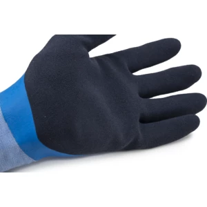 EUROLITE L300 gloves blue polyamide, Doub lat coating, S.