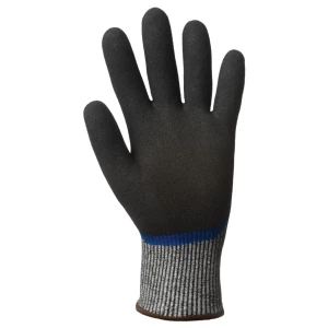EUROCUT N505 CUT D, dble end. nit gloves, palm+3/4, S.