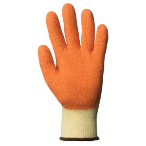 EUROSTRONG 10L800 gloves, orange lat palm thumb, S.