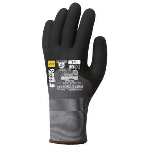 EUROLITE 15N606D gloves, nitrile palm+3/4back+dots, S.