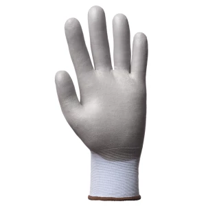 EUROCUT P318 CUT B gloves, blue grey PU palm, S.