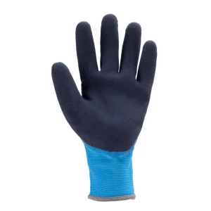 EUROWINTER L200 COLD 2 gloves, blue double latex sandy, S.
