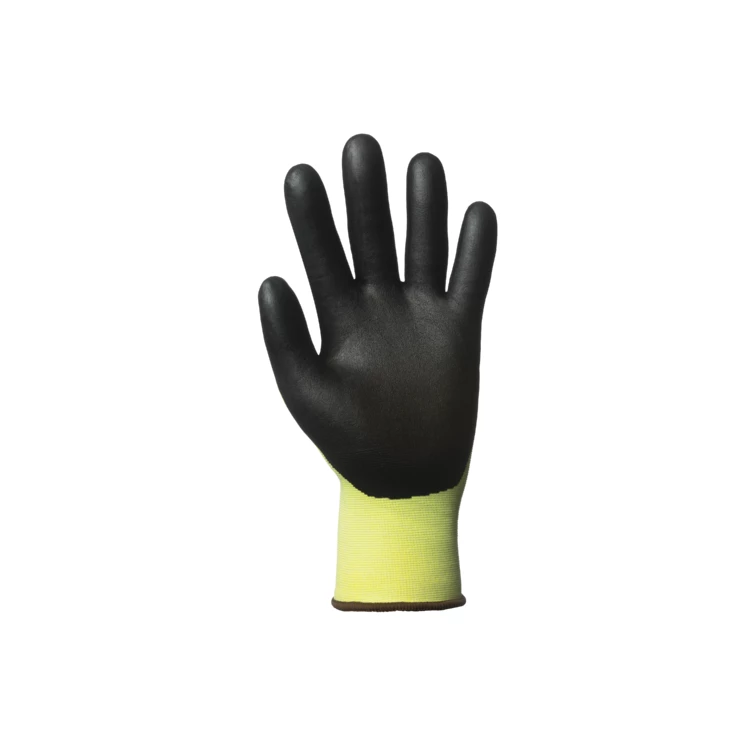 EUROCUT N318HV CUT B gloves, yellow blck palm Nitrile, S.