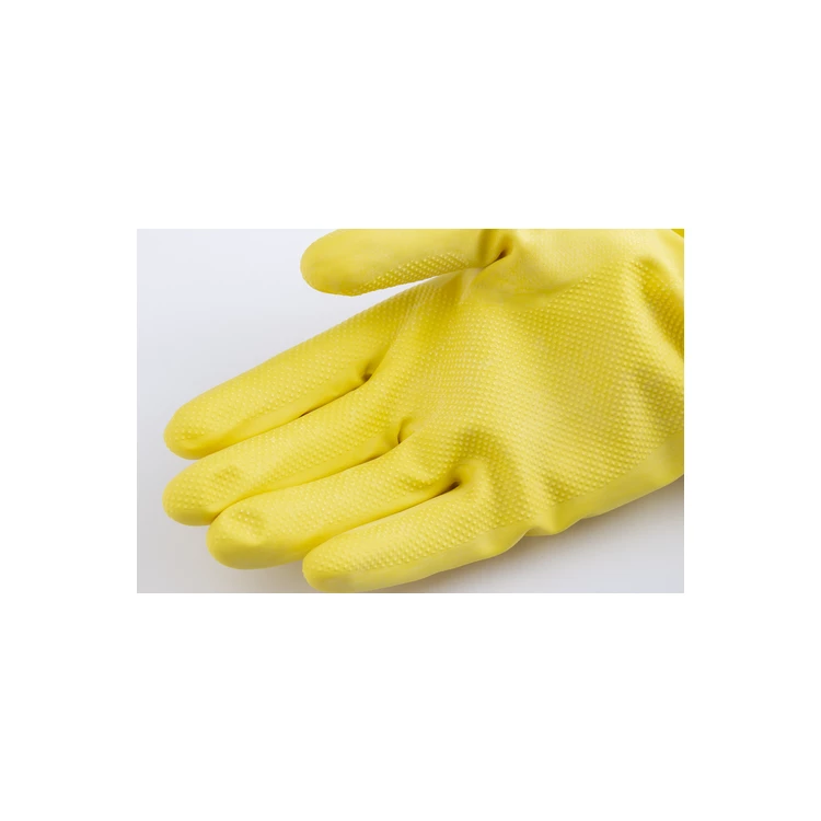 EURODIP 5030 nat. Latex gloves, household stand. yellow, S.