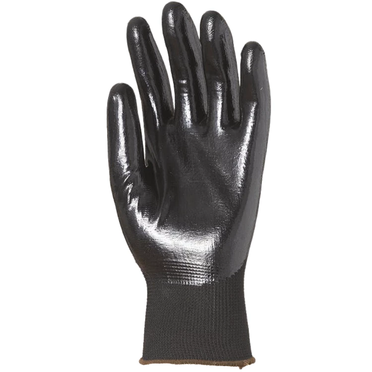 EUROLITE 1NIAB gloves, 3/4 black smooth nitrile, S.