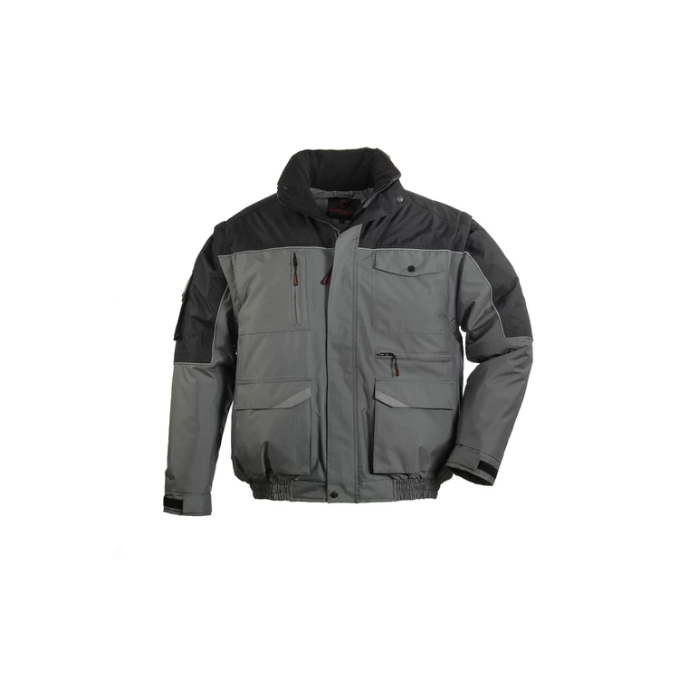 Jacket Multipockets RIPSTOP grey/black