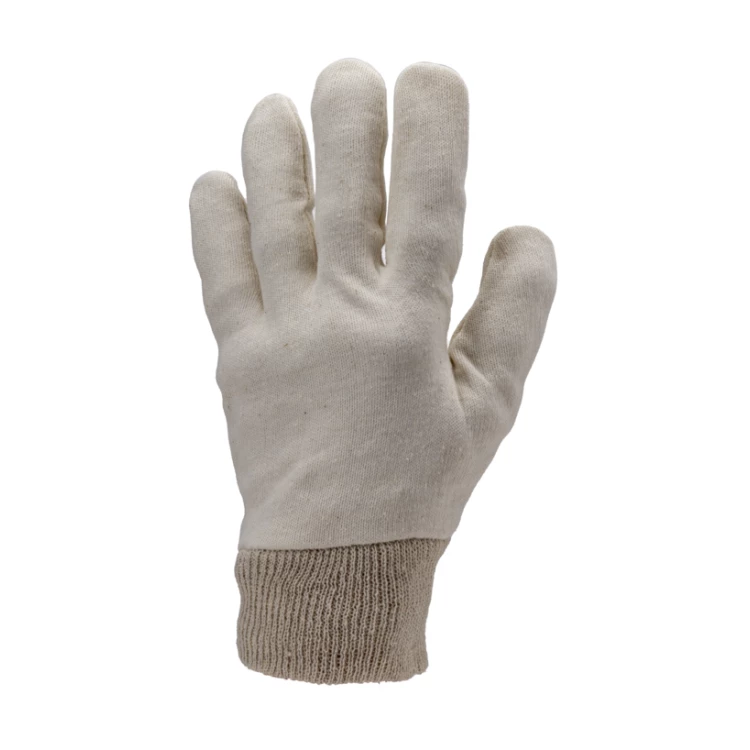 EUROLITE 4110 Cotton interlock gloves, knit wrist, 40gr, S.