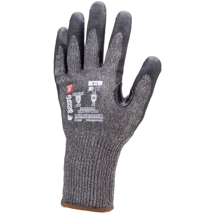 EUROCUT N600 CUT F gloves, blck nit foam, S.