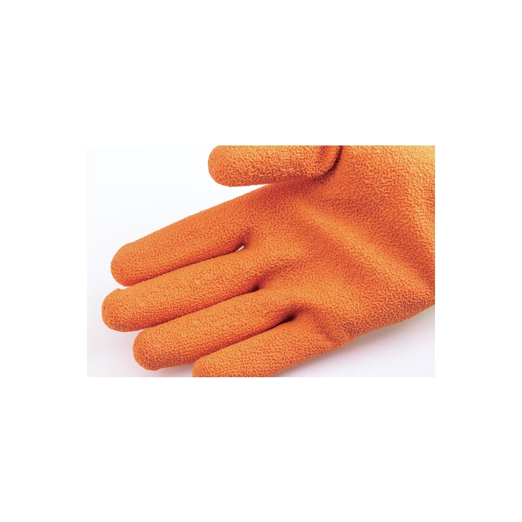 EUROSTRONG 10L800 gloves, orange lat palm thumb, S.