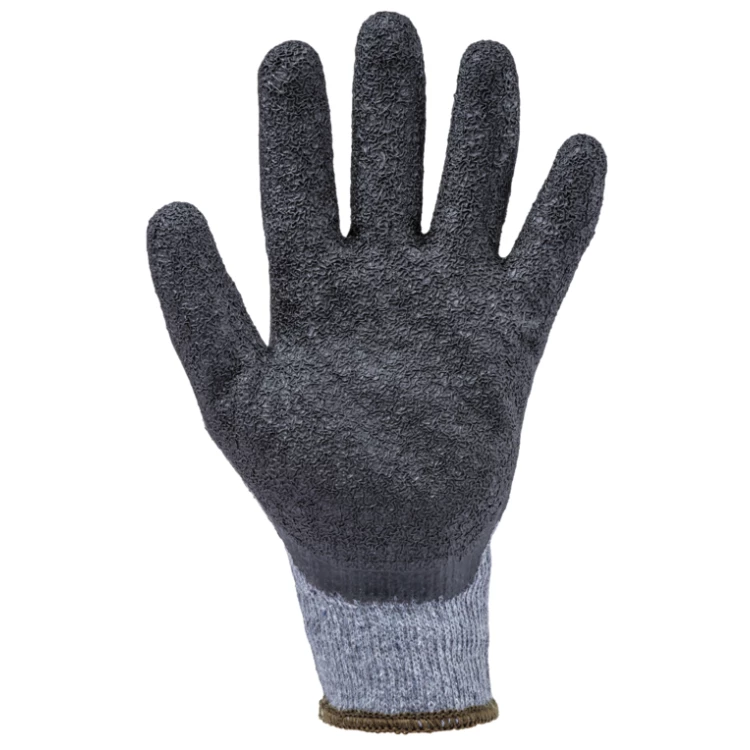 EUROSTRONG SG810L gloves, grey blck latex, S.