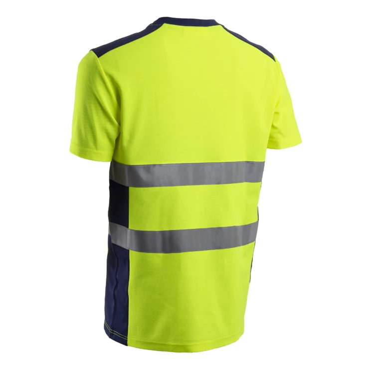 NEKKI T-shirt Short Sleeves Yellow HV Navy