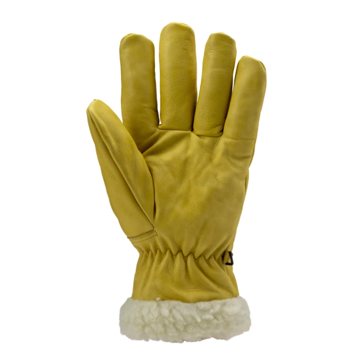 EUROWINTER ISLANDE gloves, cow grain, synth. fur, 32cm, S.