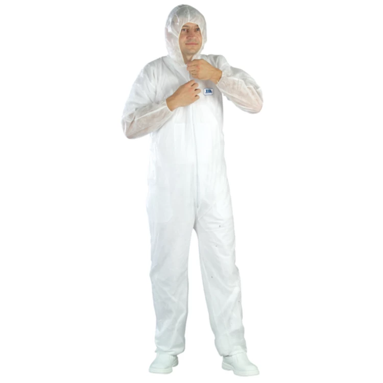 COVERALL with hood white