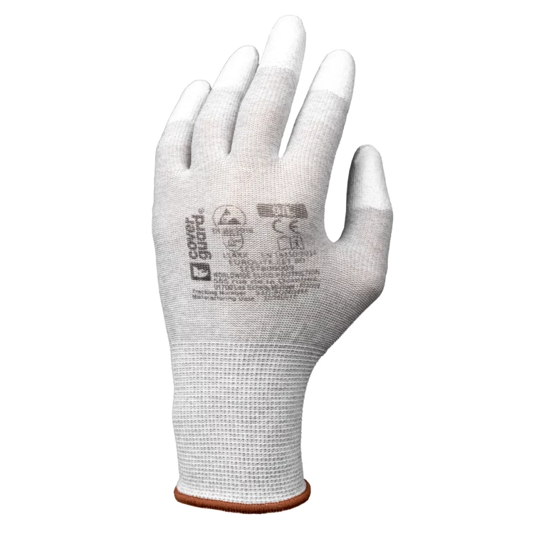 EUROLITE EST80 gloves, polyester, carb, fingertips PU, S.