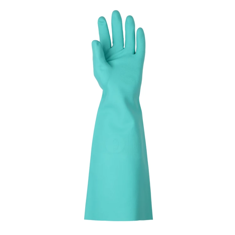 EUROCHEM 5540 Sup. green nitrile gloves, 45cm, 0,56mm, S.