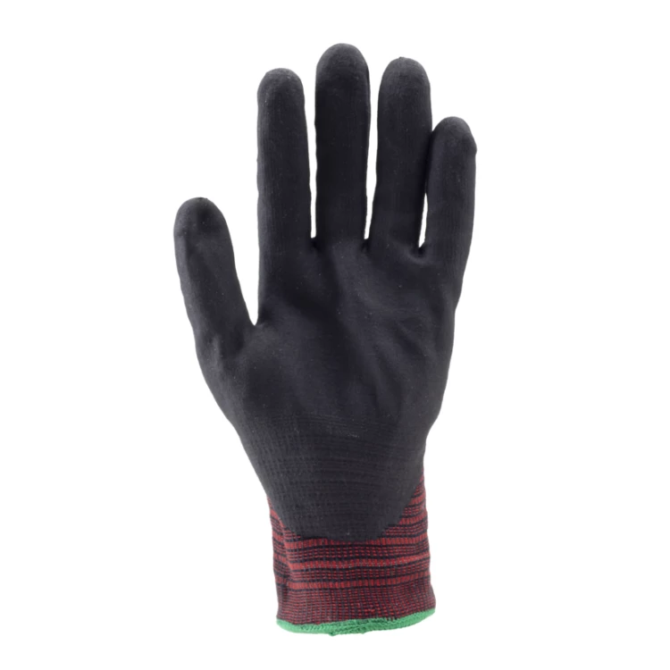 EUROCUT N606 CUT F gloves, blck nit, crotch, Tscreen, S.