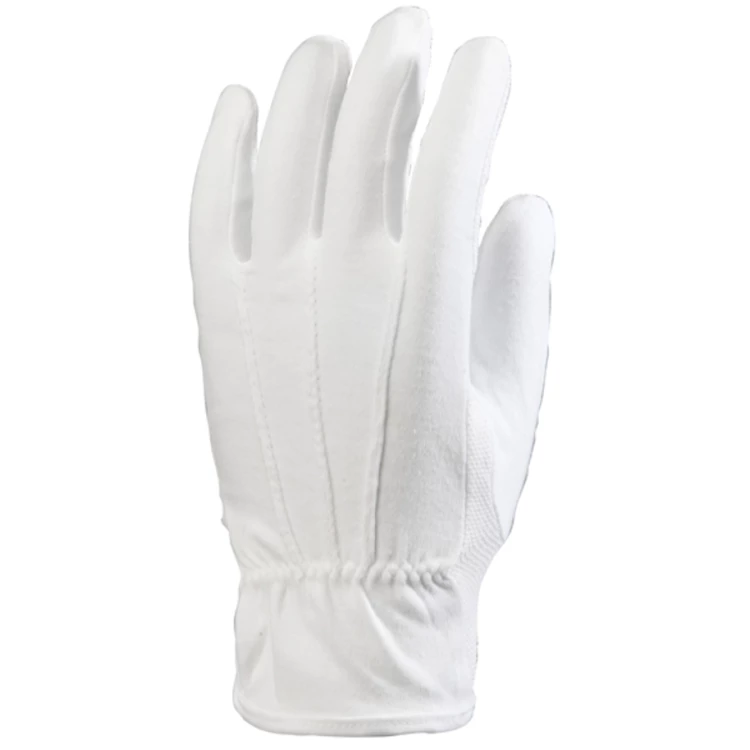 EUROLITE 4170, white cot gloves, mini-dots, hem/fourch, S.