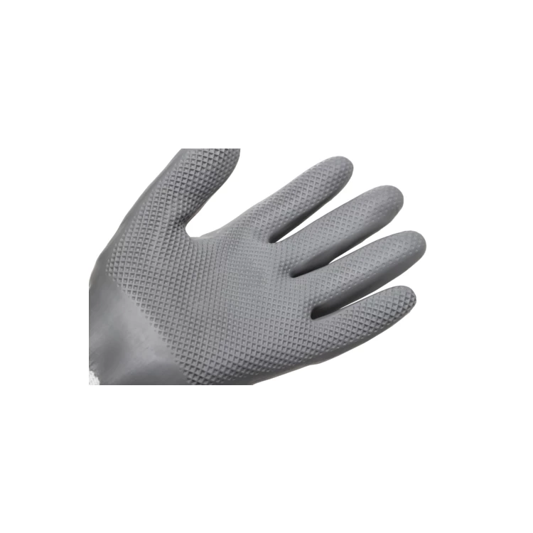 EUROLITE L900 gloves, white recycled PE grey latex, S.