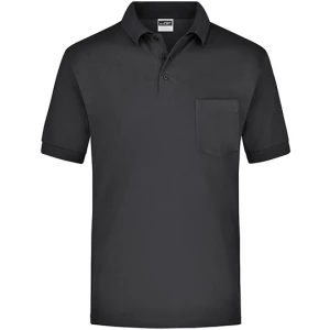 Polo\u002DPiqu\u00E9\u0020Pocket - Black