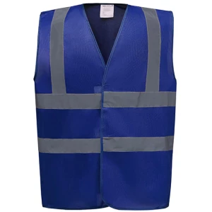 Hi\u002DVis\u00202\u0020Bands\u0020\u0026\u0020Braces\u0020Waistcoat - Royal Blue