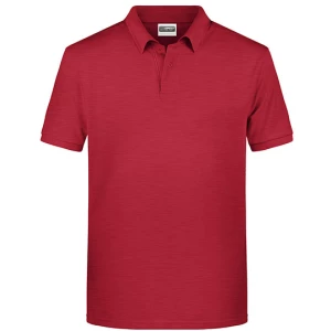 Men\u0027s\u0020Basic\u0020Polo - Carmine Red Melange